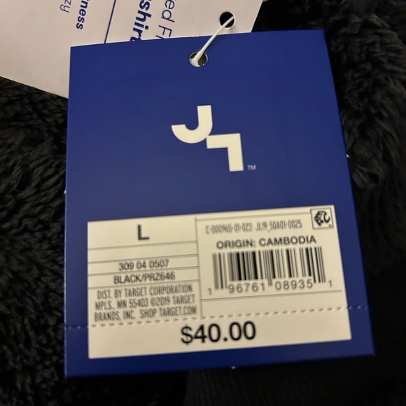 Joy Lab Relaxed Fit Plush Sweatshirt (Pouch Pockets) 3/4 Zipper NWT (MSRP $40) - Picture 4 of 5